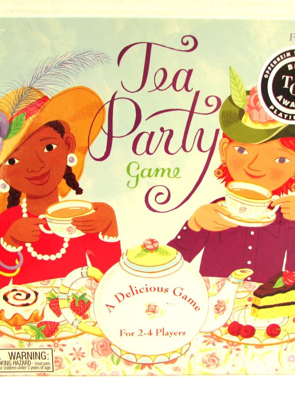Tea Party Spinner Game Lizzy Rockwell Ages 5+ eeBoo 2006 Oppenheim Toy Award